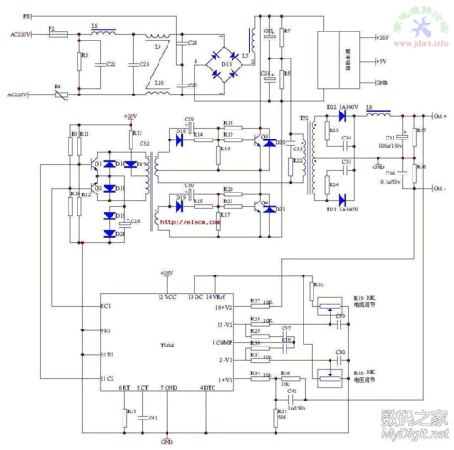 LM5176制作5-30V输出50A可调电源_波形_电压 LM5176制作5-30V输出50A可调电源_波形_电压 通讯