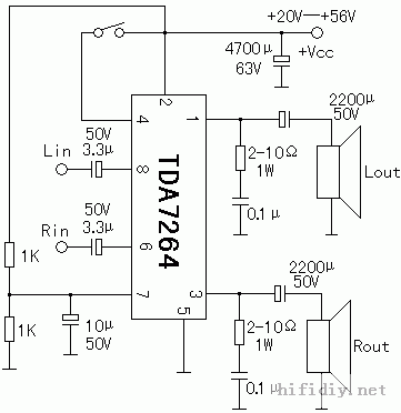 双30瓦高保真功放IC—TDA7264_声道_电路 互联网 双30瓦高保真功放IC—TDA7264_声道_电路 双30瓦高保真功放IC—TDA7264_声道_电路 互联网