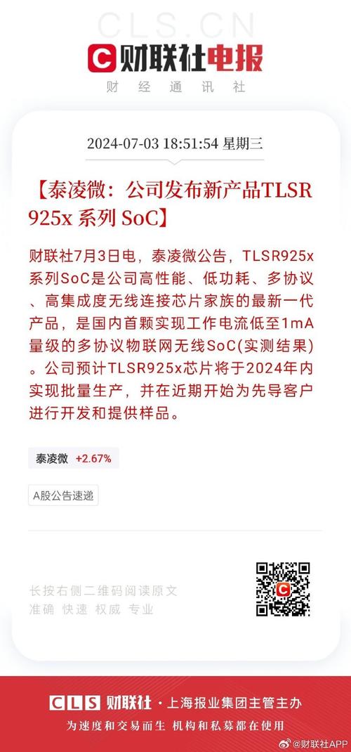 国内首颗!泰凌微新款芯片产品宣告 工作电流将低至1mA量级_蓝牙_技巧 互联网 国内首颗!泰凌微新款芯片产品宣告 工作电流将低至1mA量级_蓝牙_技巧 国内首颗!泰凌微新款芯片产品宣告 工作电流将低至1mA量级_蓝牙_技巧 互联网